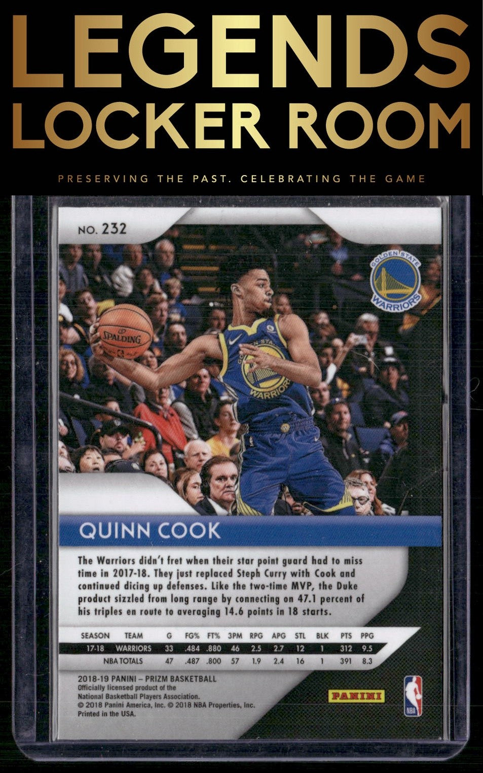 2018-19 Panini Prizm #232 Quinn Cook