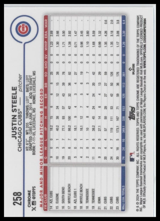 2024 Topps Chrome #258 Justin Steele