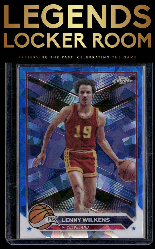 2023-24 Topps Chrome Sapphire #25 Lenny Wilkens