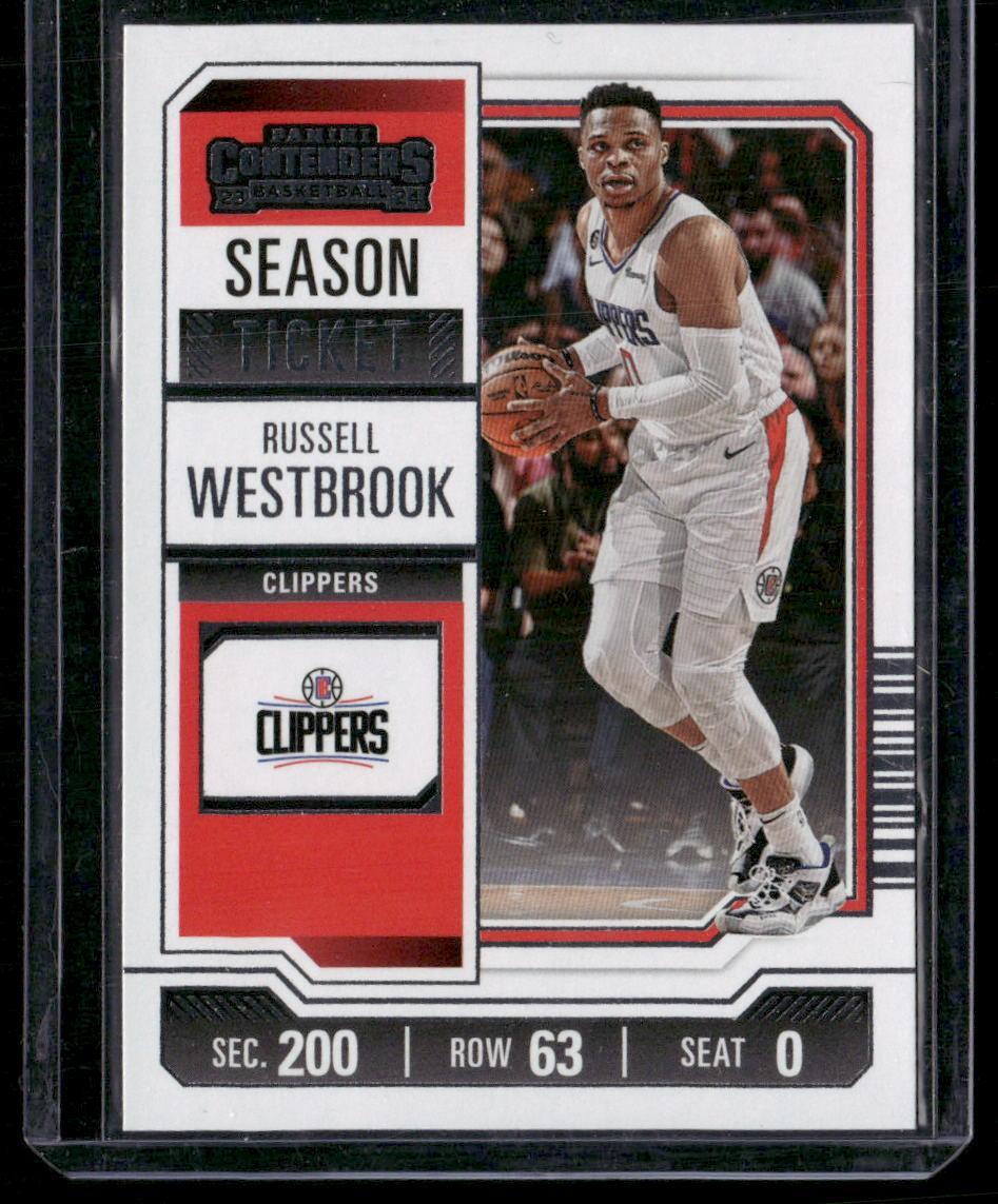 2023-24 Panini Contenders #86 Russell Westbrook Season Ticket Retail