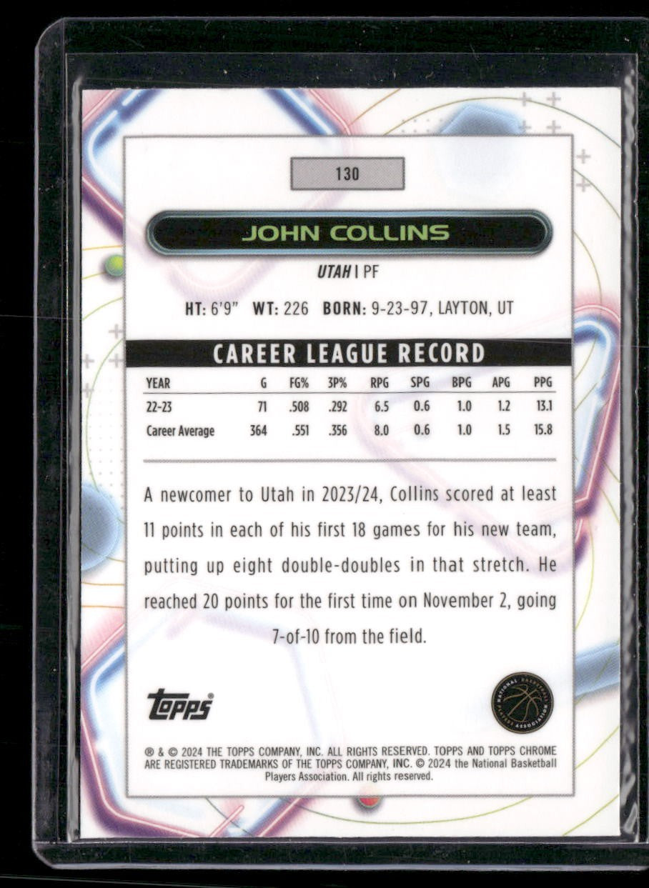 2023-24 Topps Chrome Cosmic #130 John Collins