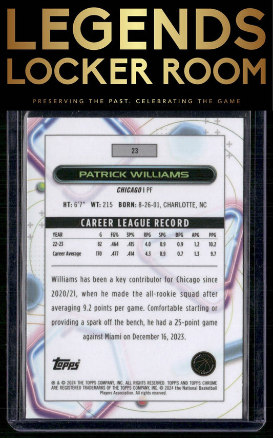 2023-24 Topps Chrome Cosmic #23 Patrick Williams