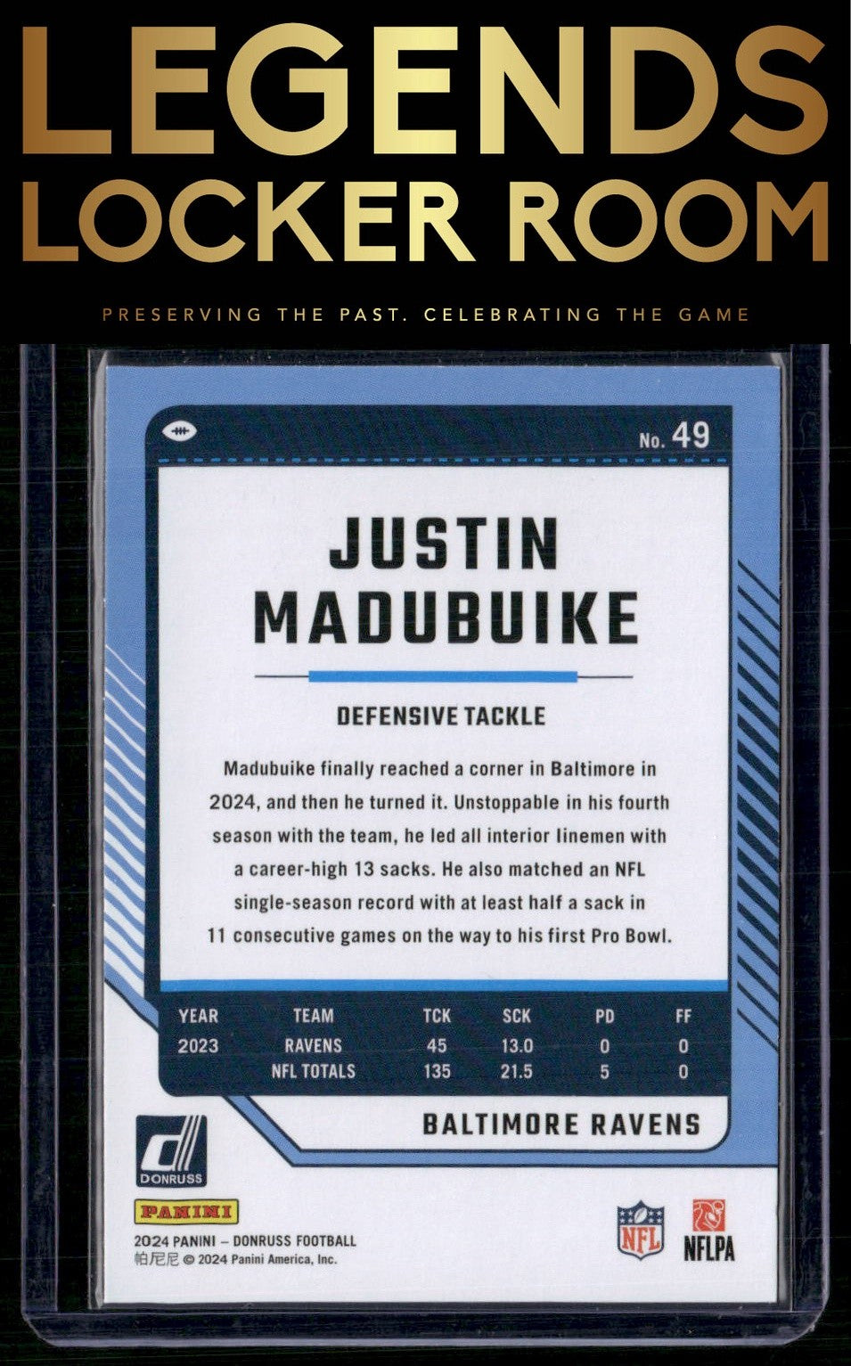 2024 Donruss #49 Justin Madubuike