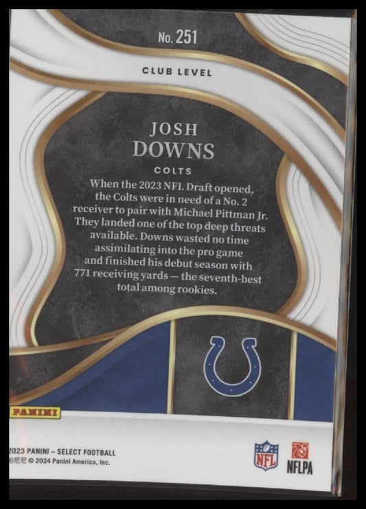 2023 Panini Select #251 Josh Downs