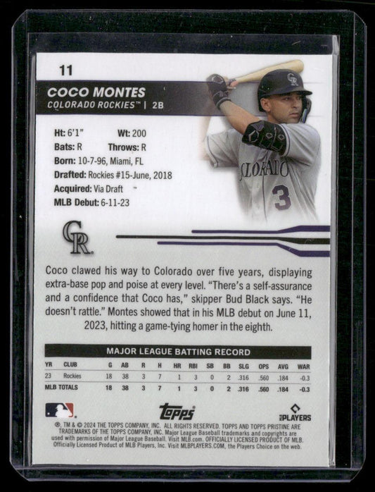 2024 Topps Pristine #11 Coco Montes
