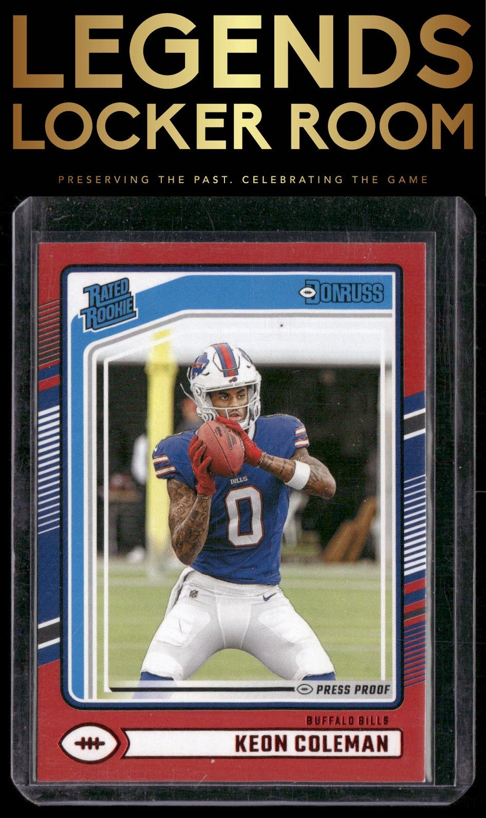 2024 Donruss #358 Keon Coleman Press Proof Red