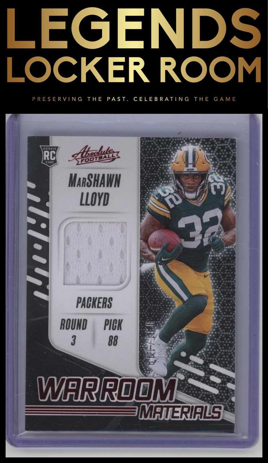 2024 Panini Absolute #WRM-MLD MarShawn Lloyd War Room Materials #/199