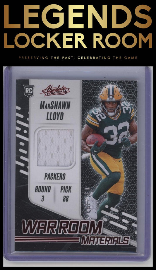 2024 Panini Absolute #WRM-MLD MarShawn Lloyd War Room Materials #/199