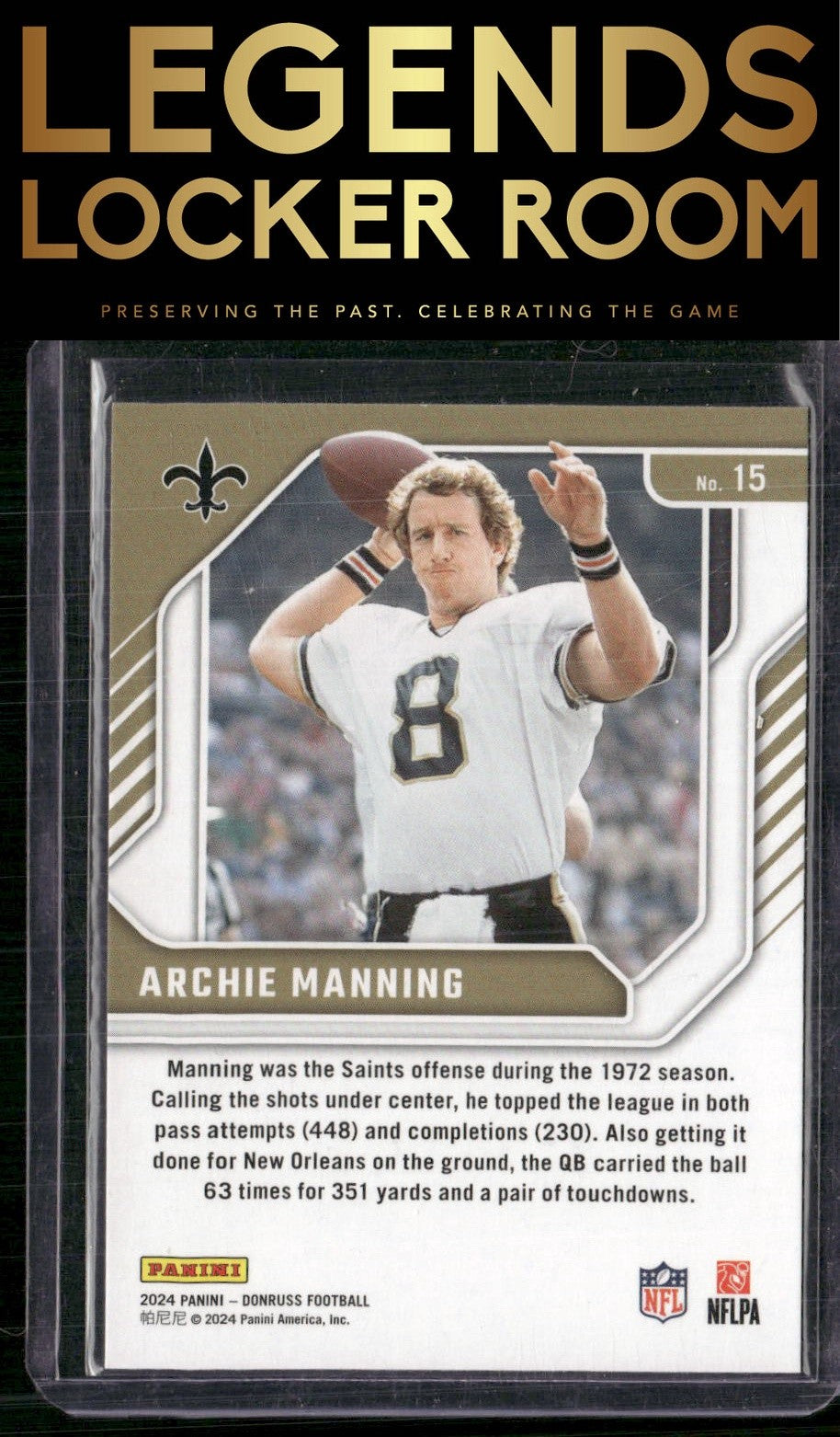 2024 Donruss #15 Archie Manning The Legends Series