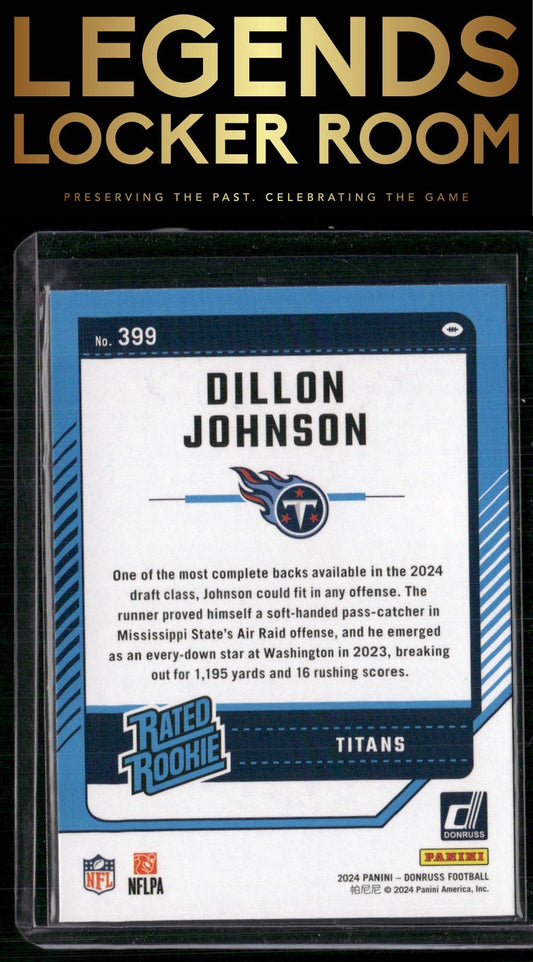 2024 Donruss #399 Dillon Johnson