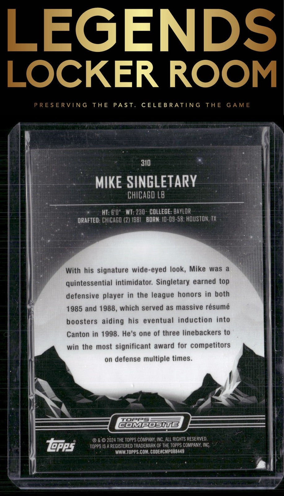 2023 Topps Composite #310 Mike Singletary