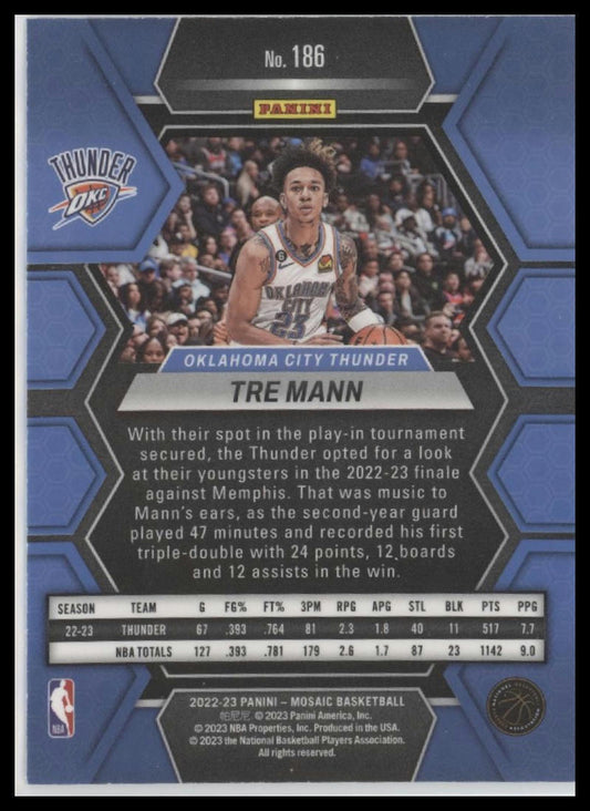 2022-23 Panini Mosaic #186 Tre Mann