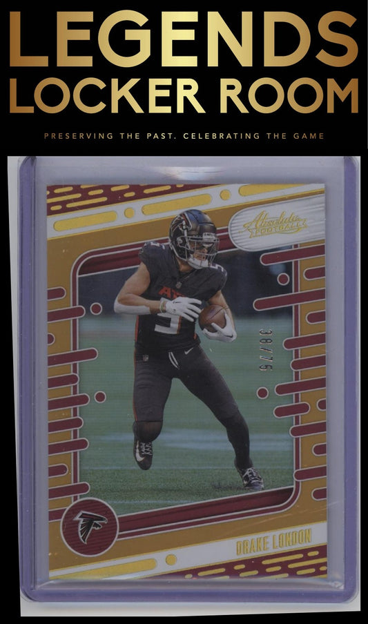 2024 Panini Absolute #6 Drake London Orange Spectrum #/75
