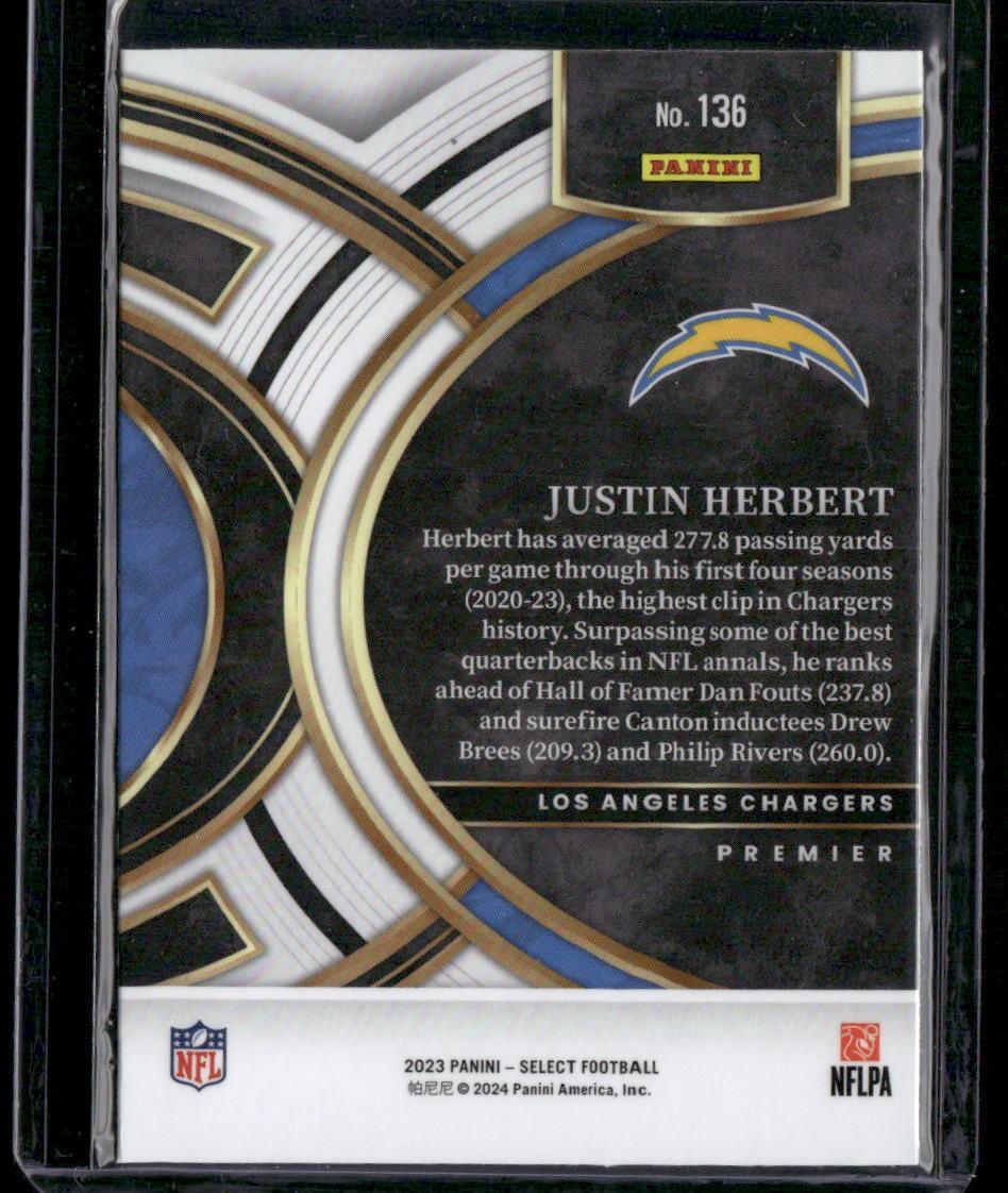 2023 Panini Select #136 Justin Herbert