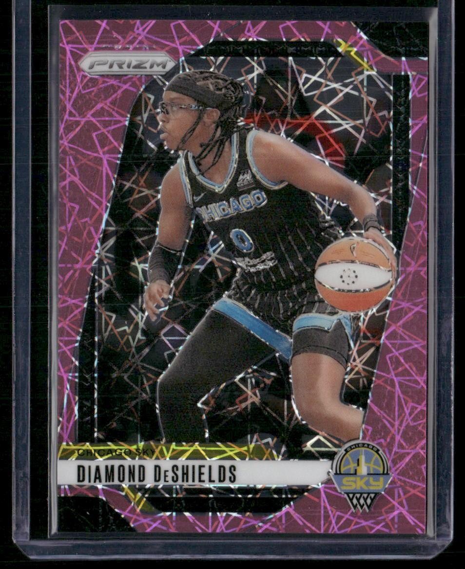 2024 Panini Prizm WNBA #8 Diamond DeShields Pink Velocity Prizms #/79