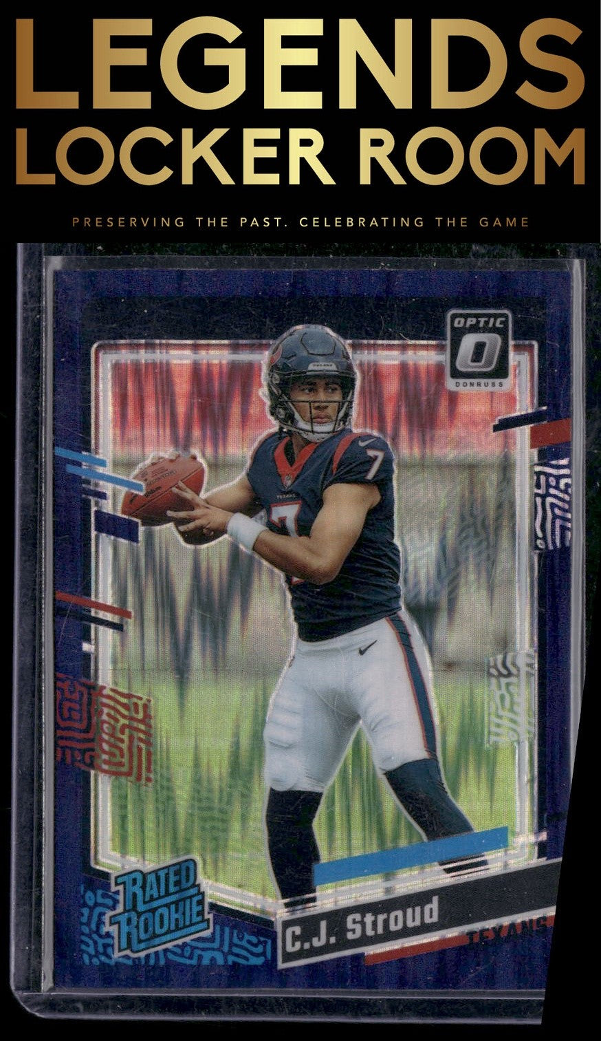 2023 Donruss Optic #244 C.J. Stroud Purple Shock