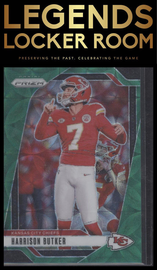 2024 Panini Prizm #144 Harrison Butker Green Scope #/75
