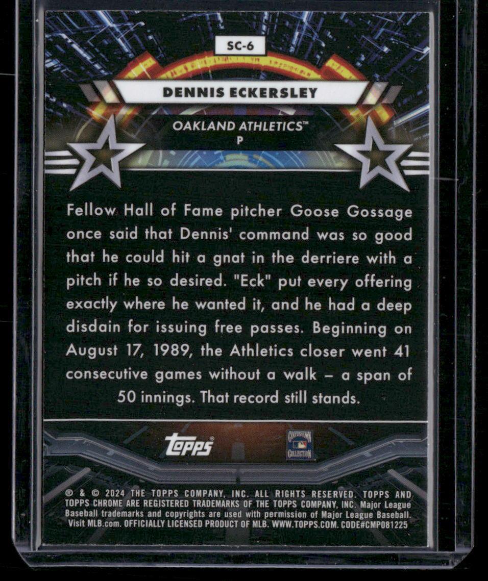 2024 Topps Chrome Cosmic #SC-6 Dennis Eckersley Star Command