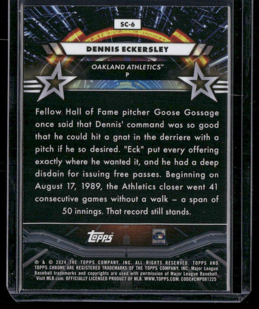 2024 Topps Chrome Cosmic #SC-6 Dennis Eckersley Star Command