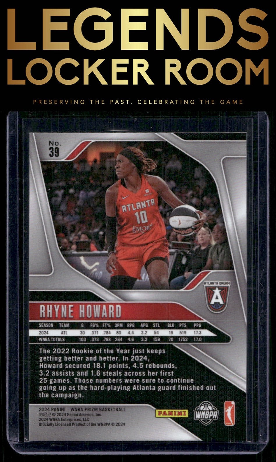 2024 Panini Prizm WNBA #39 Rhyne Howard