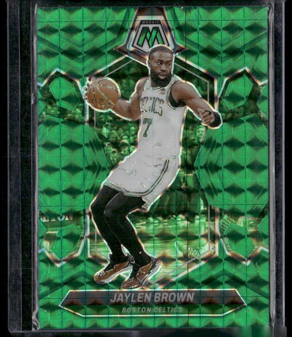 2023-24 Panini Mosaic #182 Jaylen Brown Green