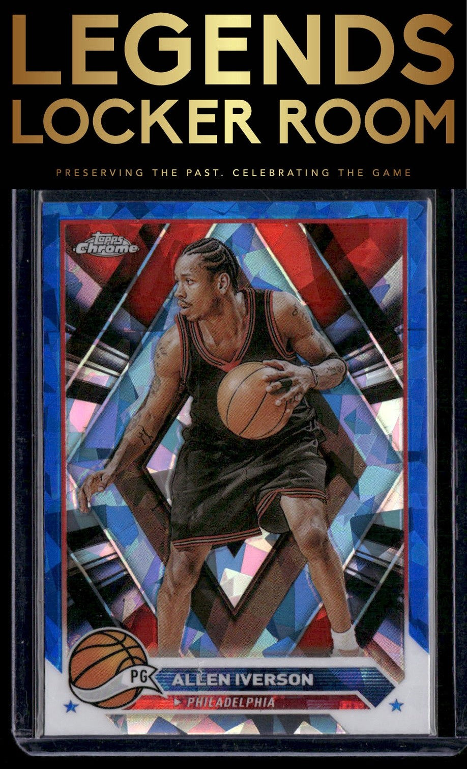 2023-24 Topps Chrome Sapphire Edition #66 Allen Iverson