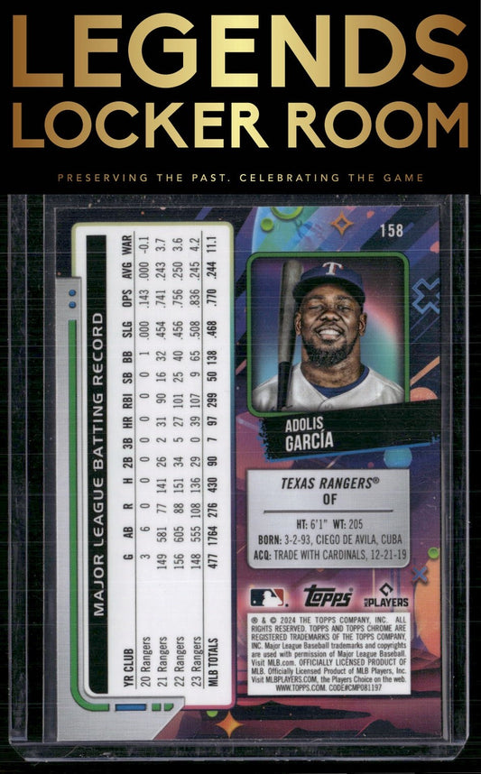 2024 Topps Chrome Cosmic #158 Adolis García