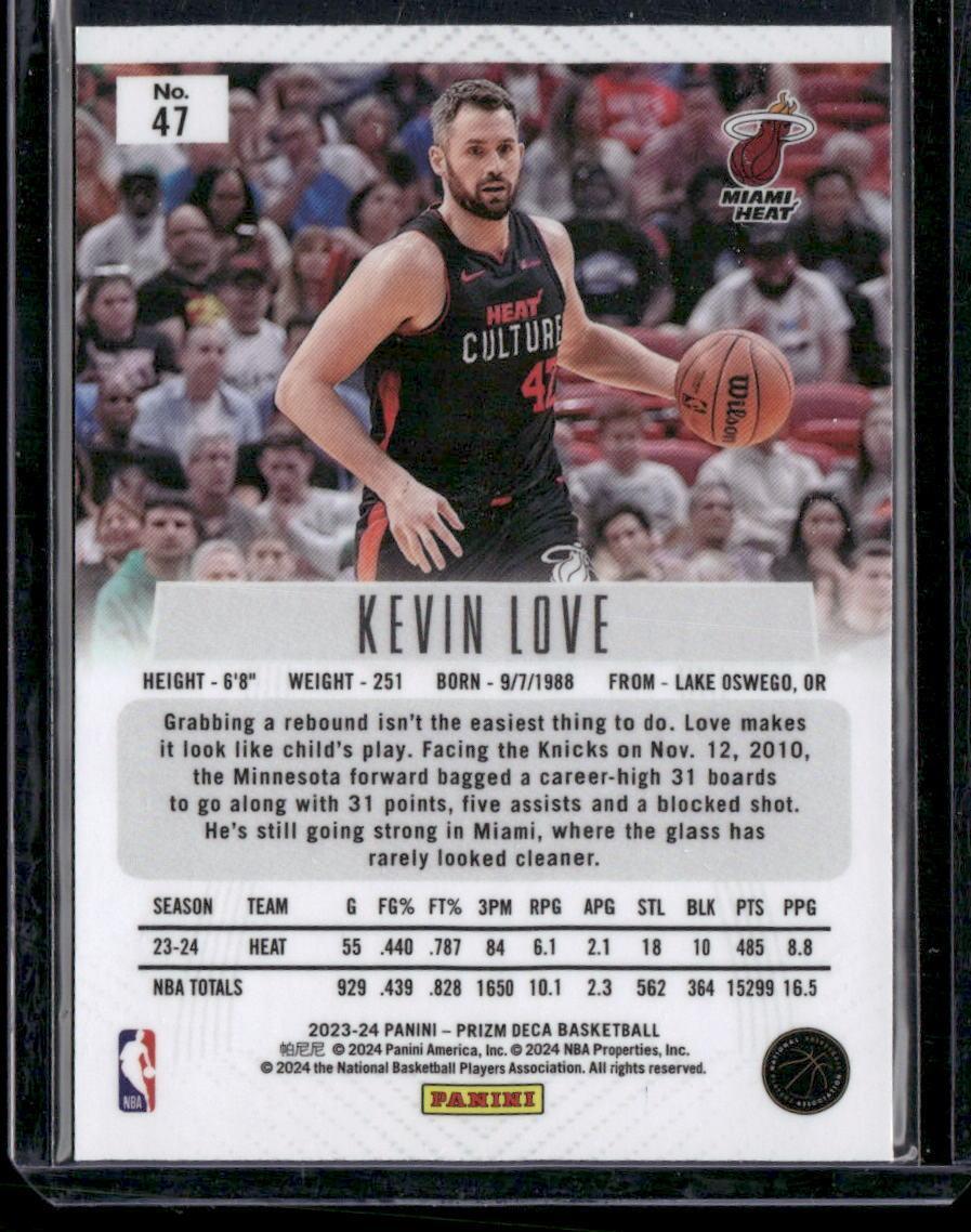 2023-24 Panini Prizm Deca #47 Kevin Love