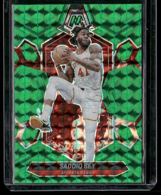 2023-24 Panini Mosaic #70 Saddiq Bey Green