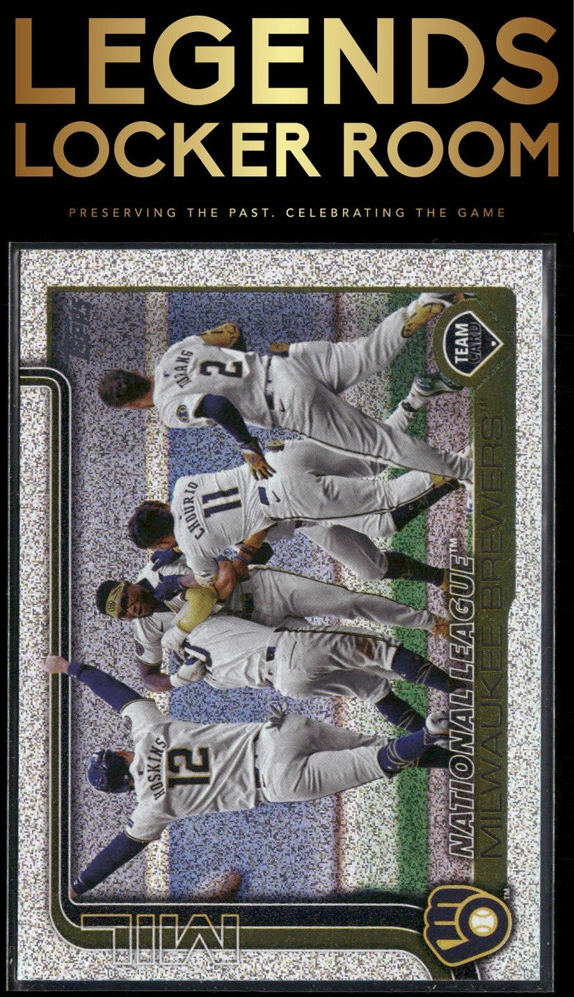 2025 Topps #396 Milwaukee Brewers Sandglitter