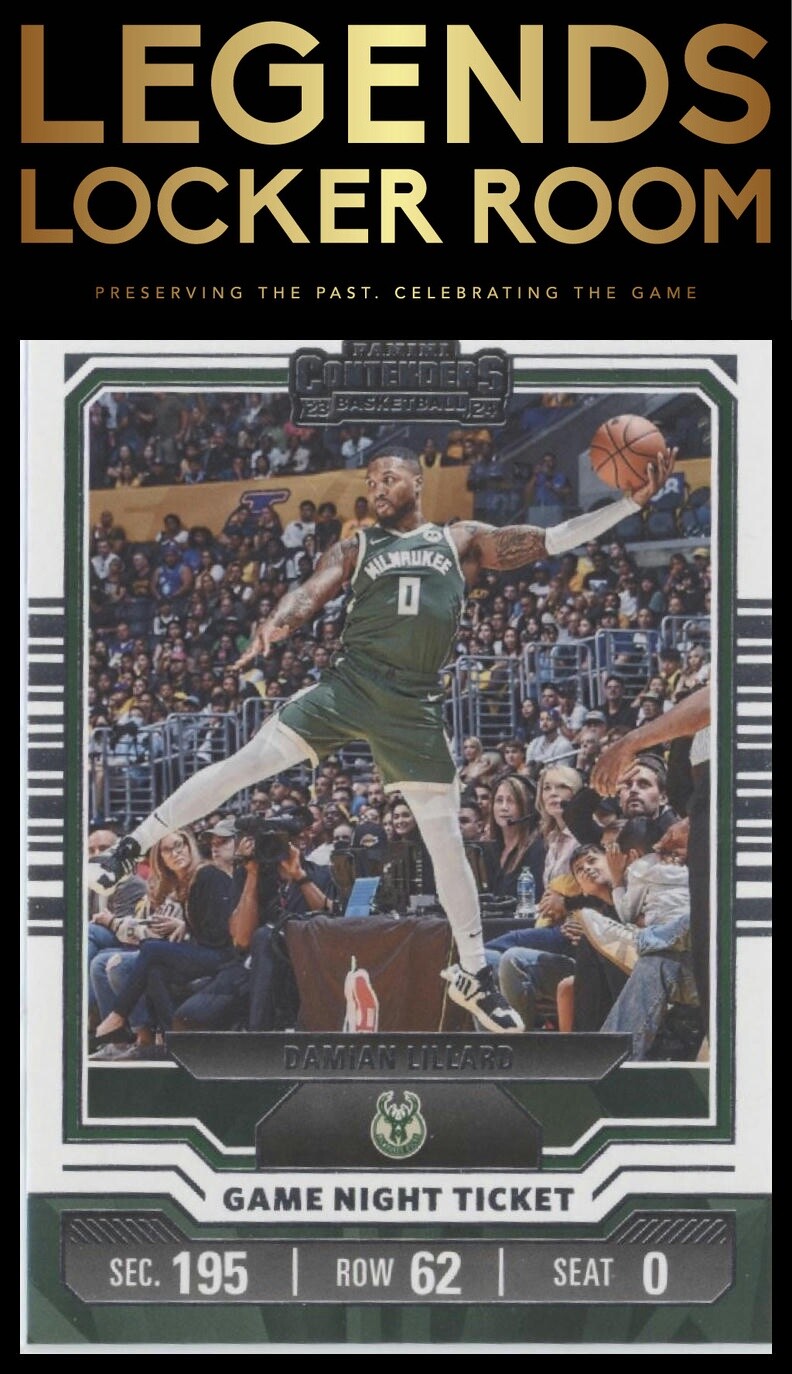 2023-24 Panini Contenders #10 Damian Lillard Game Night Ticket