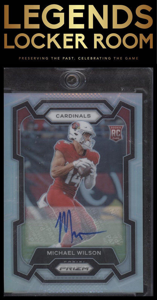 2023 Panini Prizm #303 Michael Wilson Rookie Autographs Prizm