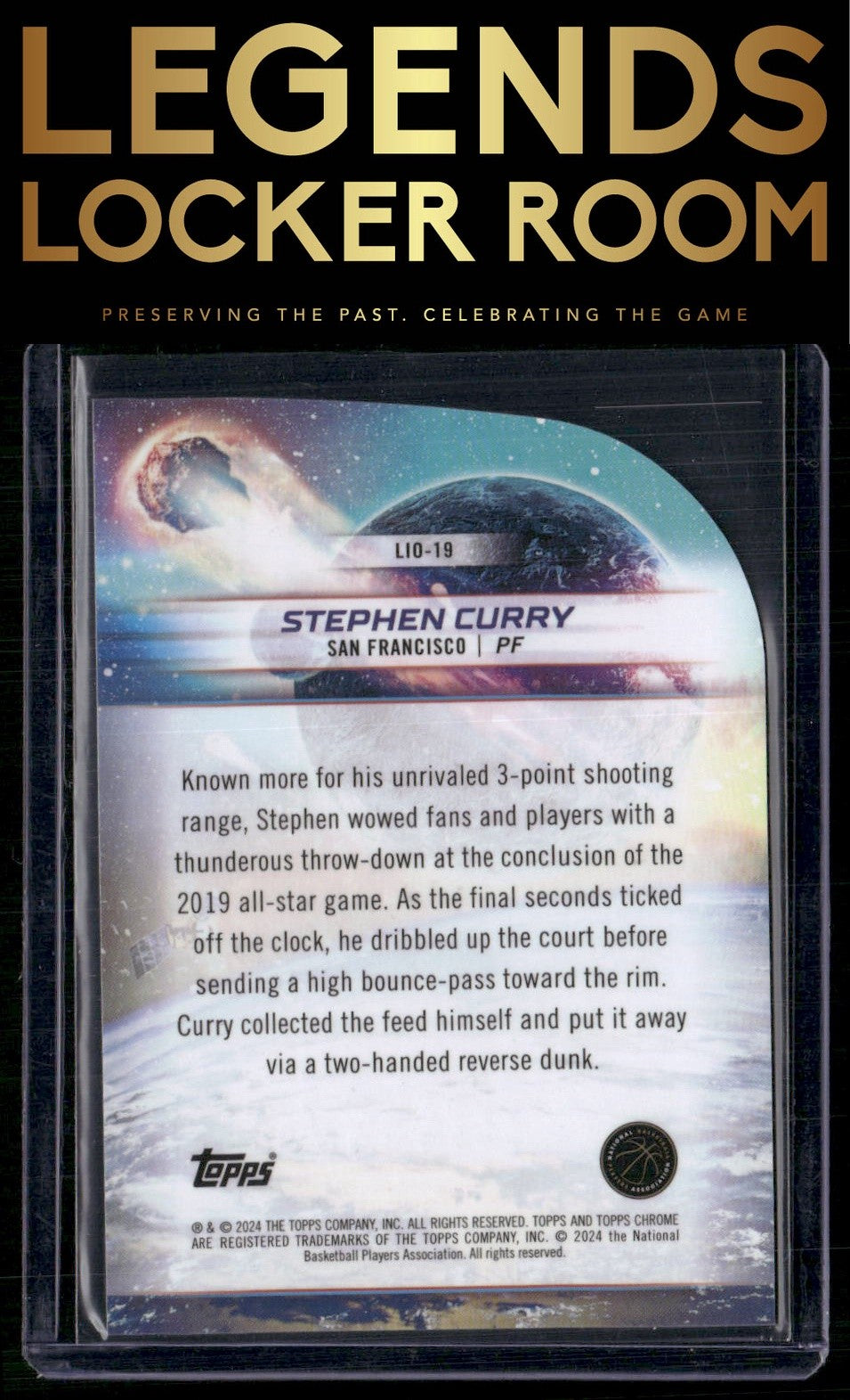 2023-24 Topps Chrome Cosmic #LIO-19 Stephen Curry Launched Into Orbit