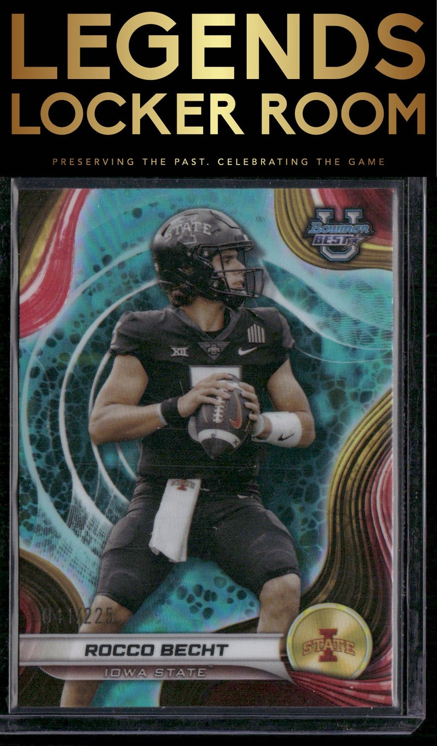 2024 Bowman University Best #84 Rocco Becht Aqua Refractor #/225