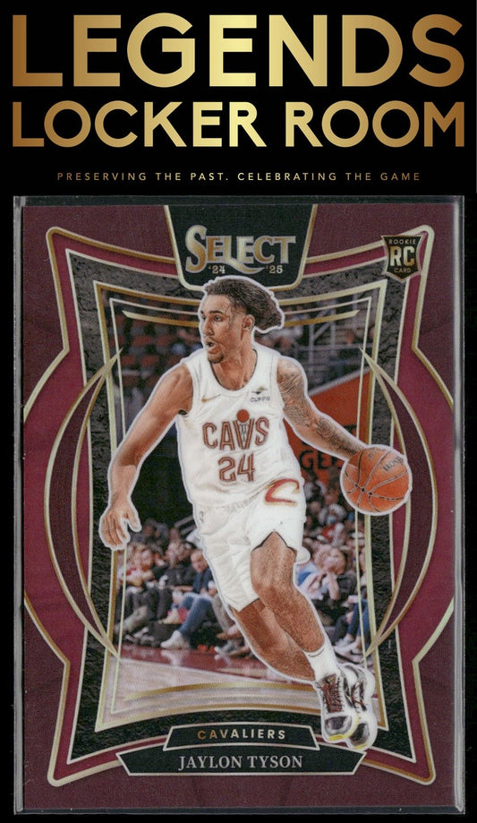 2024-25 Panini Select #77 Jaylon Tyson Maroon Prizm #/175