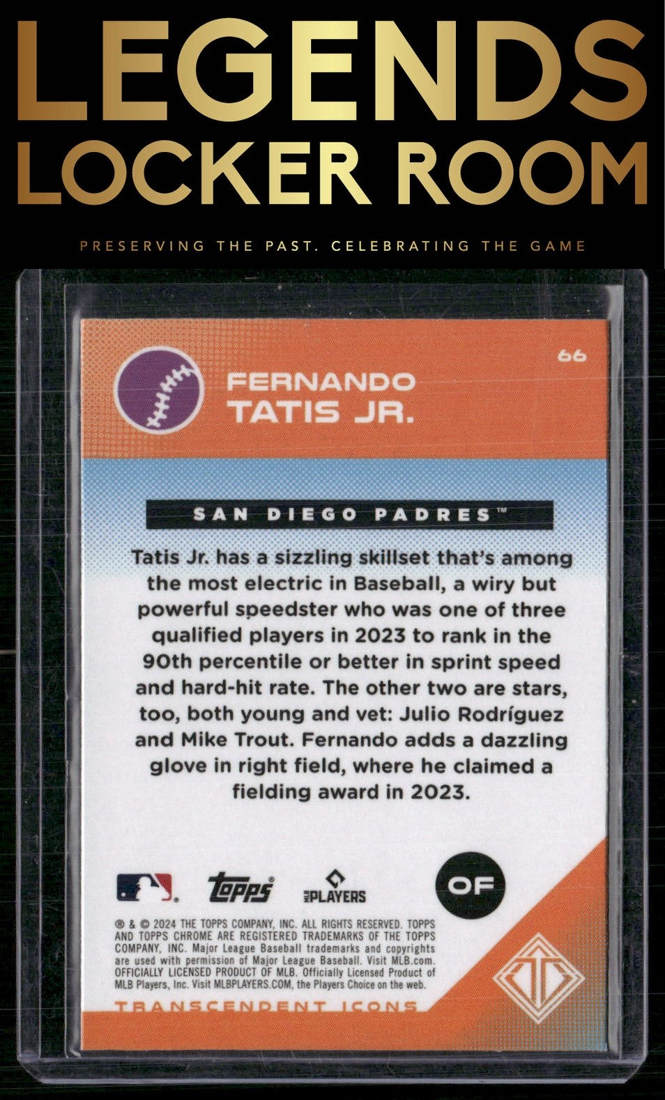 2024 Topps Transcendent Collection #66 Fernando Tatis Jr. Image Variation