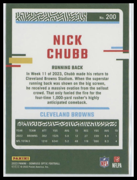 2023 Donruss Optic #200 Nick Chubb