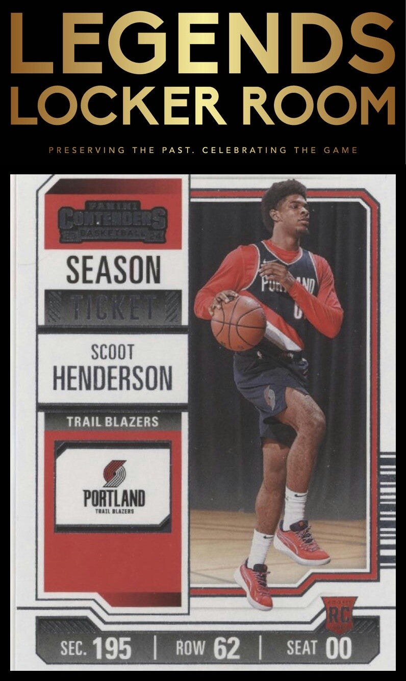 2023-24 Panini Contenders #27 Scoot Henderson Season Ticket Retail