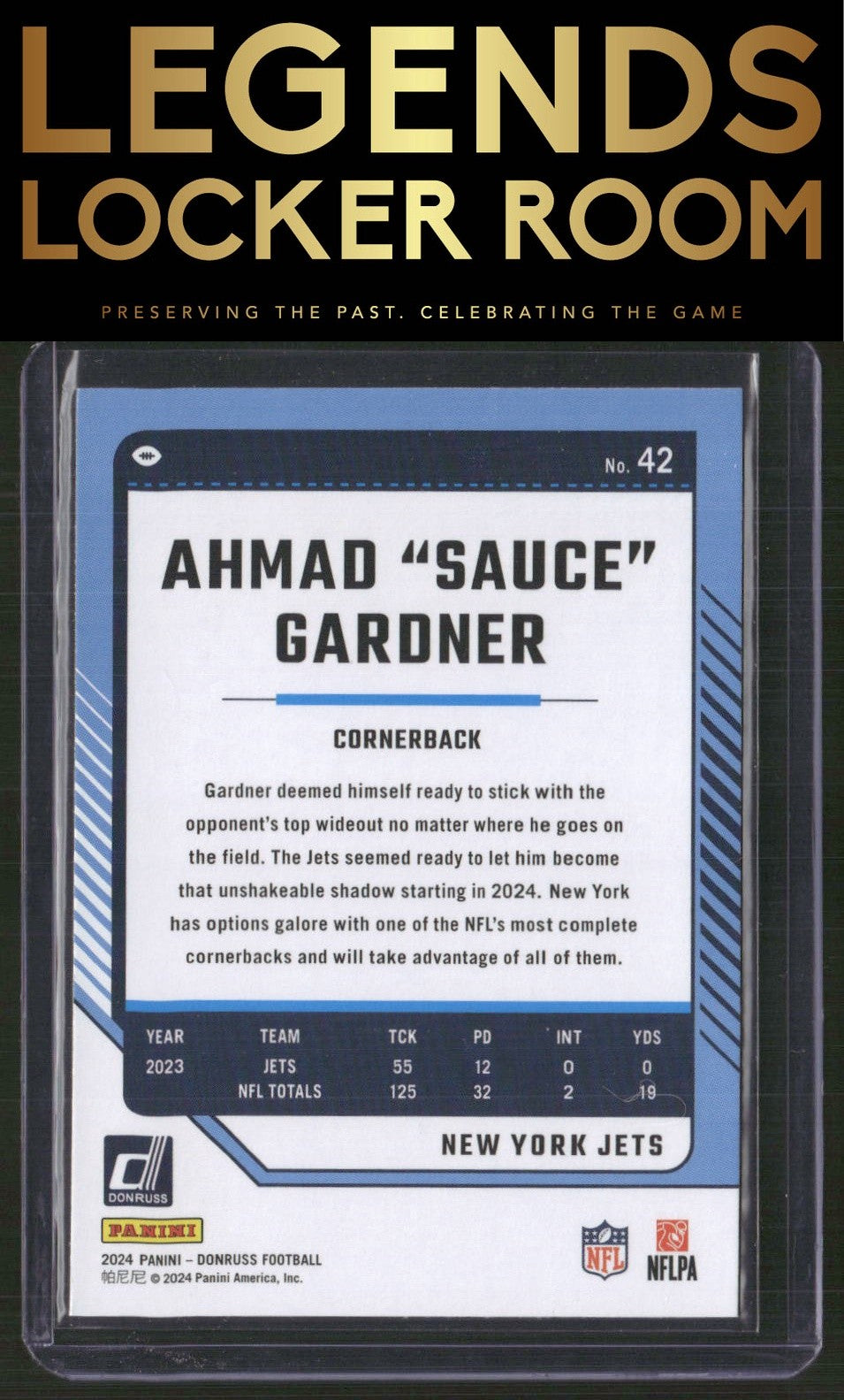 2024 Donruss #42 Ahmad "Sauce" Gardner