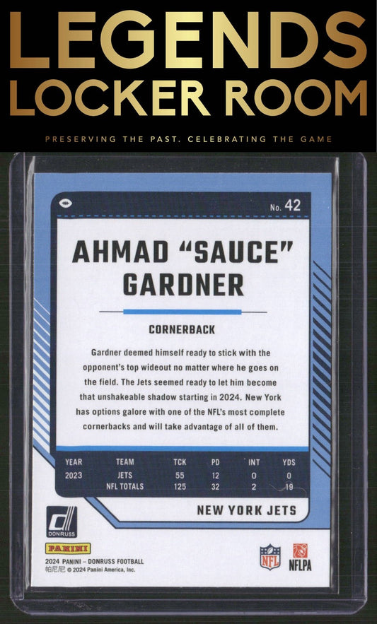2024 Donruss #42 Ahmad "Sauce" Gardner