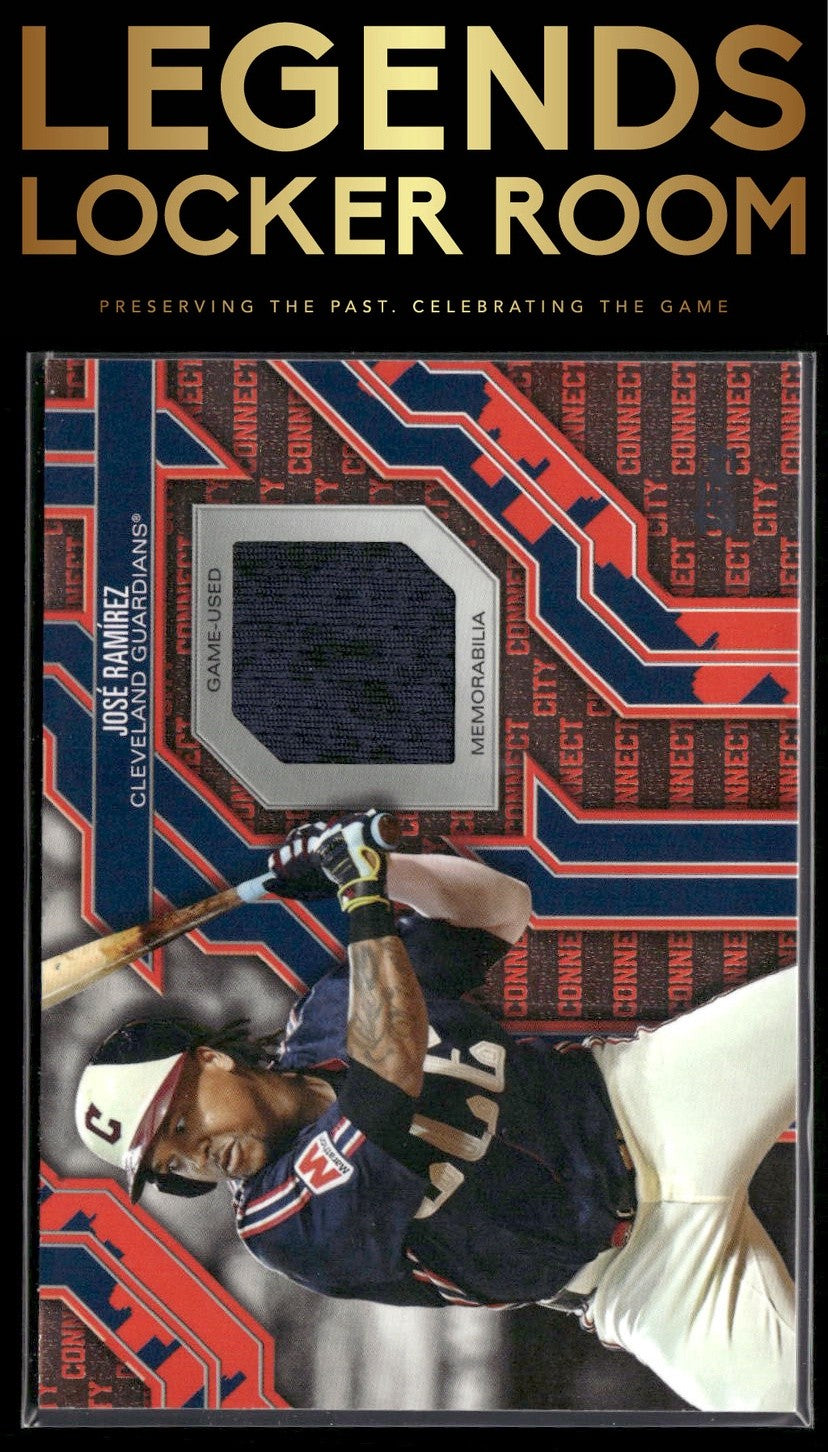 2025 Topps #CC2-JM José Ramírez City Connect Swatch Relics (Series Two)