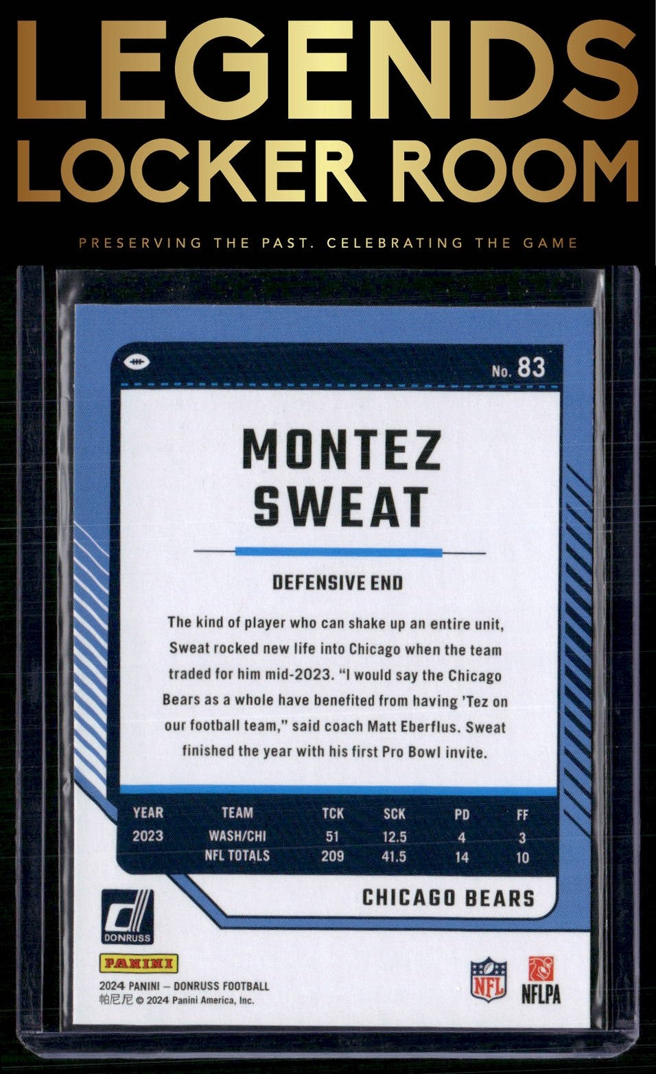 2024 Donruss #83 Montez Sweat Press Proof Red