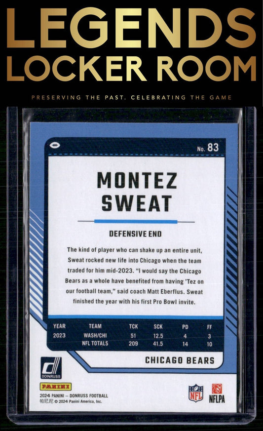 2024 Donruss #83 Montez Sweat Press Proof Red