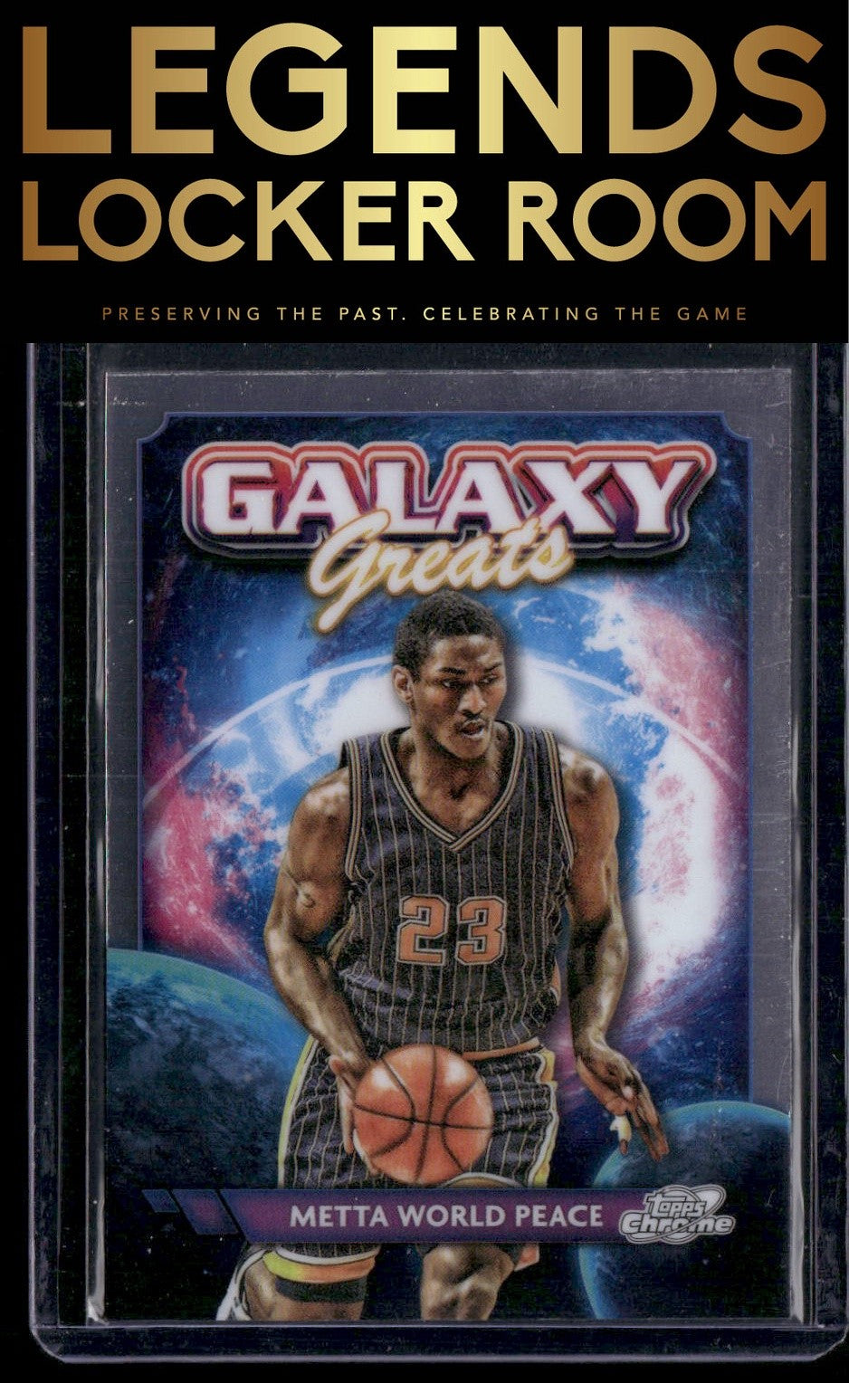 2023-24 Topps Chrome Cosmic #GG-14 Metta World Peace Galaxy Greats