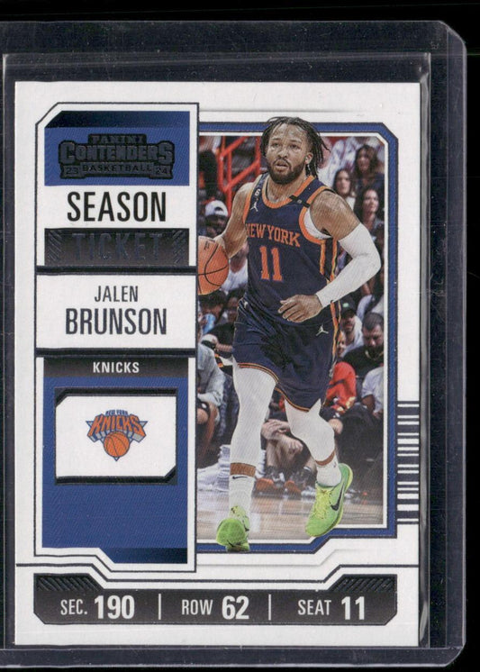 2023-24 Panini Contenders #59 Jalen Brunson Season Ticket Retail