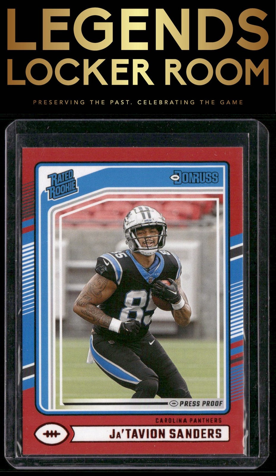 2024 Donruss #317 Ja'Tavion Sanders Press Proof Red