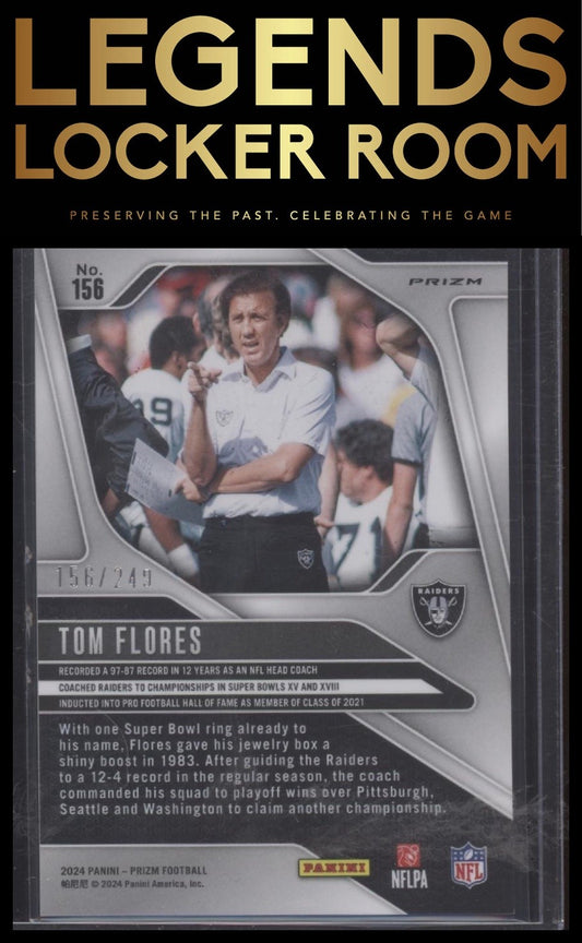 2024 Panini Prizm #156 Tom Flores Orange #/249
