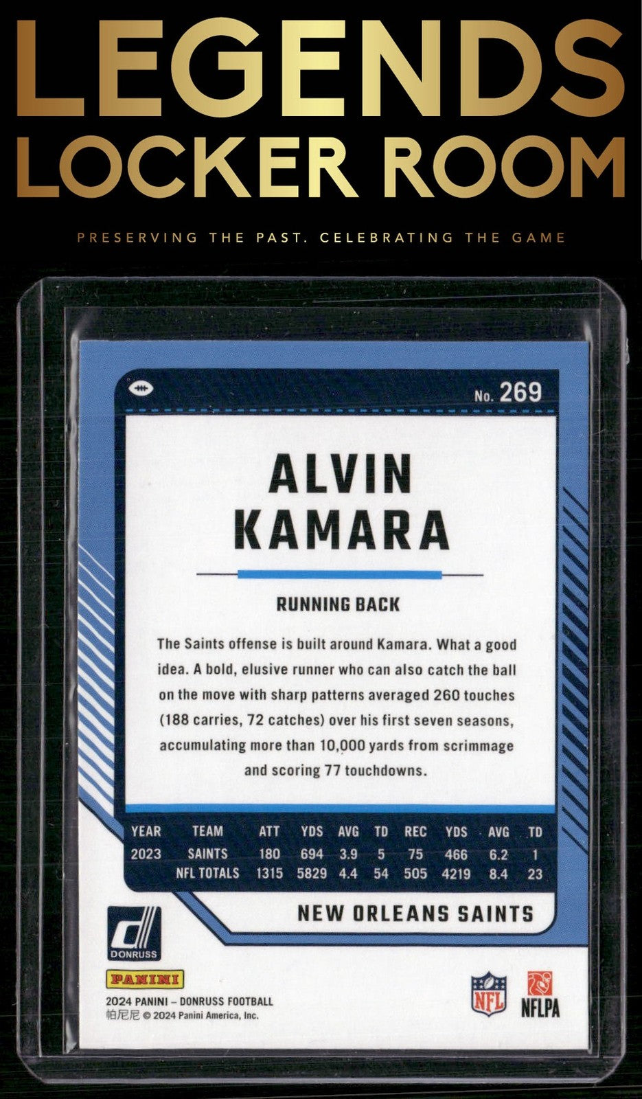 2024 Donruss #269 Alvin Kamara Press Proof Red