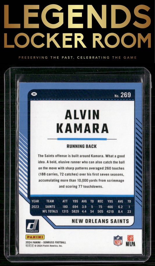 2024 Donruss #269 Alvin Kamara Press Proof Red
