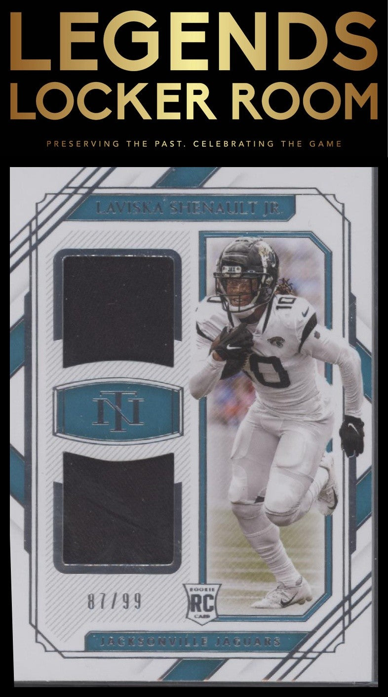 2020 Panini National Treasures Laviska Shenault Jr. Rookie Dual Materials /99